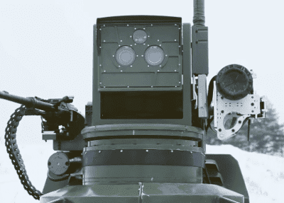 el robot soldado ruso es un robot asesino con forma de tanque